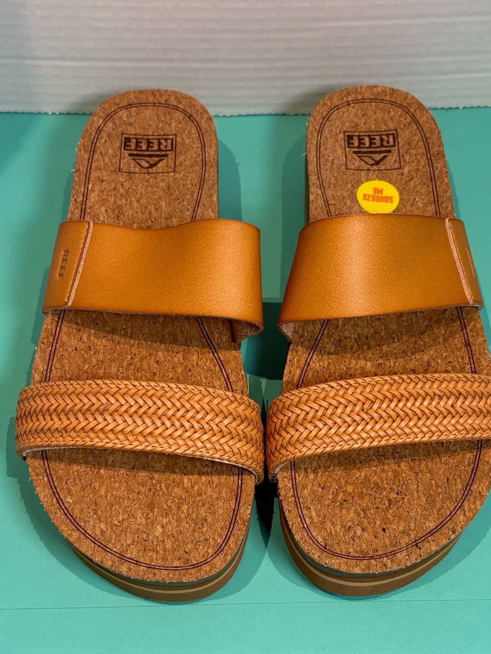 Reef Cushion Vista Hi Slide Sandals Size 10